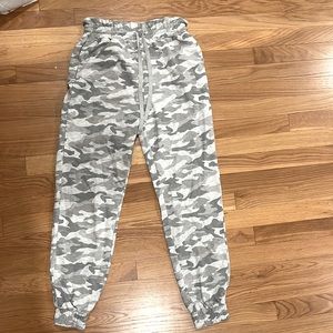 Womens grey camo joggers